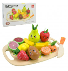 Дитяча дерев’яна іграшка "Фрукти" C9414 фрукти на магнітах, дощечка