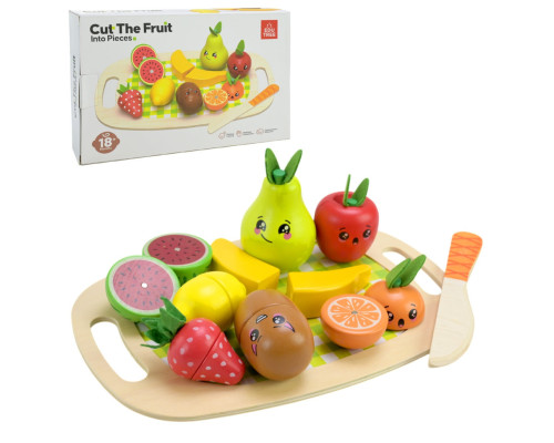 Детская деревянная игрушка "Фрукты" C9414 фрукты на магнитах, дощечка