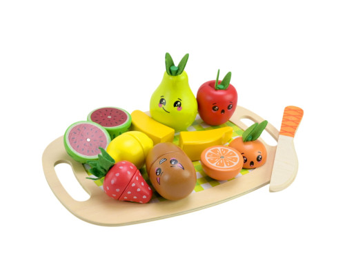 Детская деревянная игрушка "Фрукты" C9414 фрукты на магнитах, дощечка