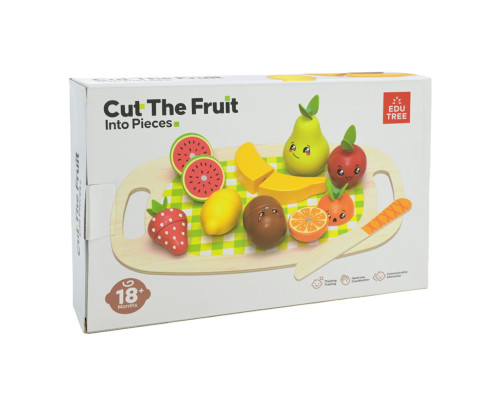 Детская деревянная игрушка "Фрукты" C9414 фрукты на магнитах, дощечка