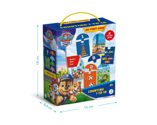 Пазл дитячий "Paw Patrol лічба від 1 до 10" 200621, 20 елементів