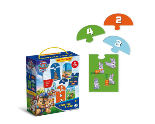 Пазл дитячий "Paw Patrol лічба від 1 до 10" 200621, 20 елементів
