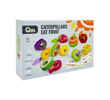 Детская игрушка "Шнуровка: Фрукты" M10C 12 продуктов, 2 веревки, 6 карт