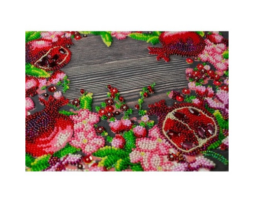 Набір для вишивання бісером "Червоні гранати" AB-890 на натуральному полотні
