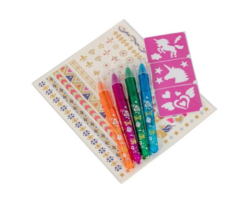 Детский набор боди-арта "Единорог" T20729 трафареты с рисунками