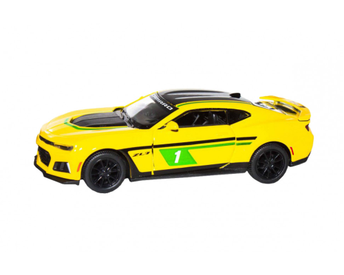 Детская модель машинки Chevrolet Camaro ZL1 2017 Kinsmart KT5399FW инерционная, 1:38 Yellow