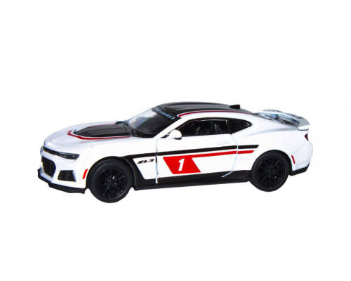 Детская модель машинки Chevrolet Camaro ZL1 2017 Kinsmart KT5399FW инерционная, 1:38 White