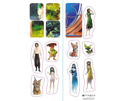 Розвиваючий зошит з наклейками "Подорож до Світу Мавки" 1423012 з плакатом