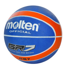 М'яч баскетбольний MS 3456(Blue) діаметр 25,3 см, розмір 7, гума, 540-560 г, 12 панелей