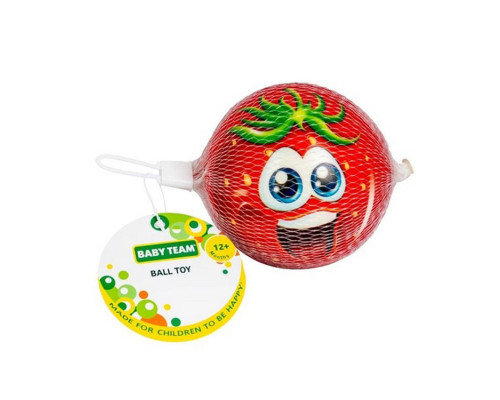 Детская игрушка "Мячик клубника" 8760_полуниця, диаметр мяча 10 см