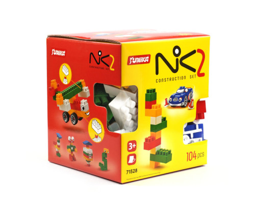 Конструктор дитячий "NIK-2" 71528, 104 великих деталей