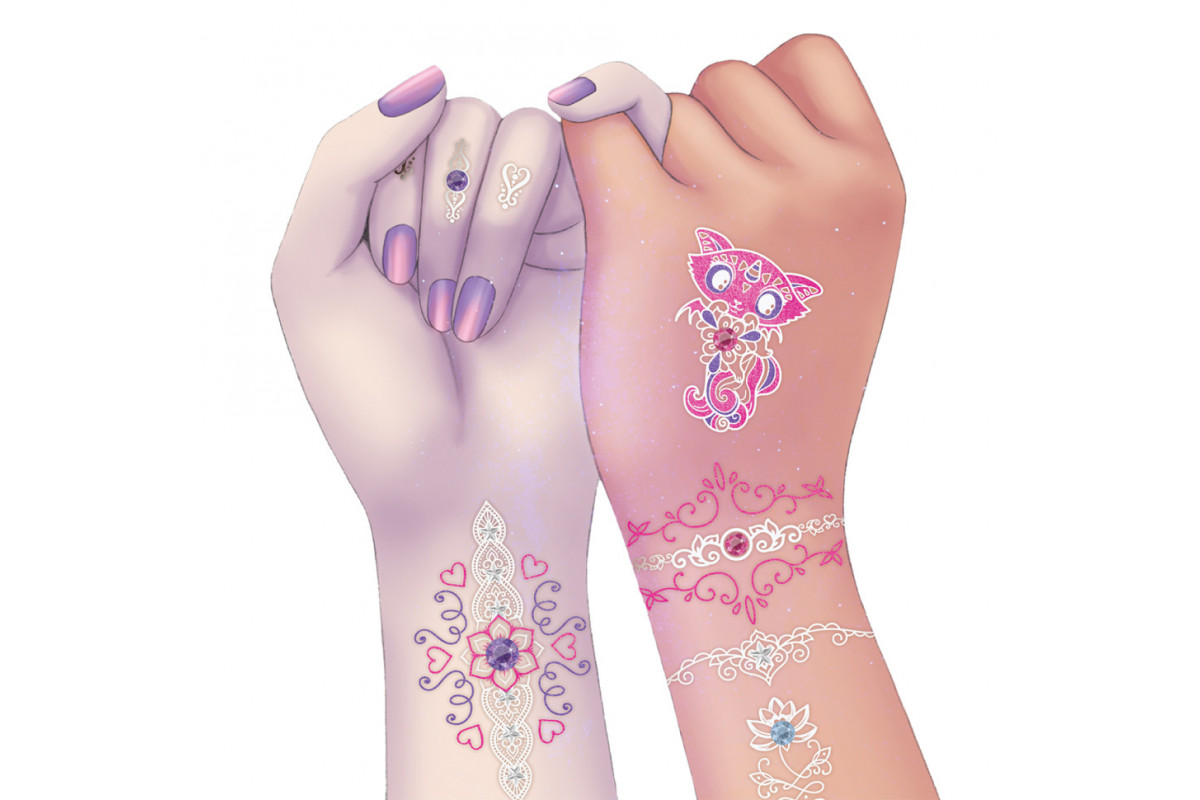 Набір для творчості Боді-арт: Зіркове сяйво Nebulous Stars 11012, 40 татуювань