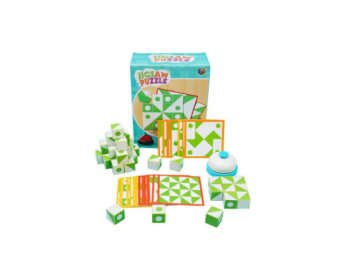 Детская игра «Головоломка» 33FK-2 кубики, наклейки, змейка, карточки-задания