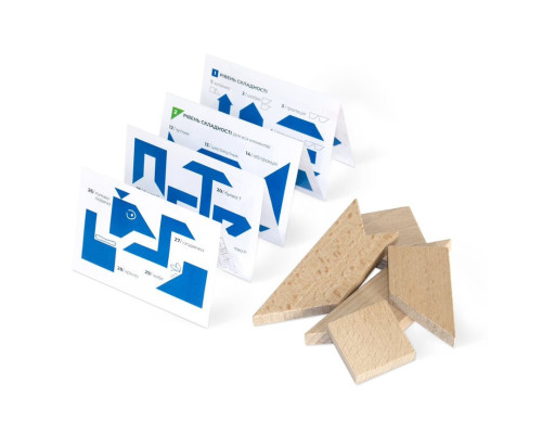 Дерев'яна головоломка "Танграм" Igroteco 900569, 6 елементів