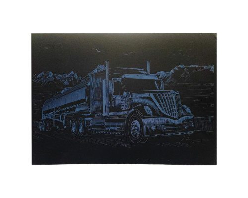Гравюра А4 "Вантажівка" ГрА4-2с економ варіант в пакеті 29,7х21 см