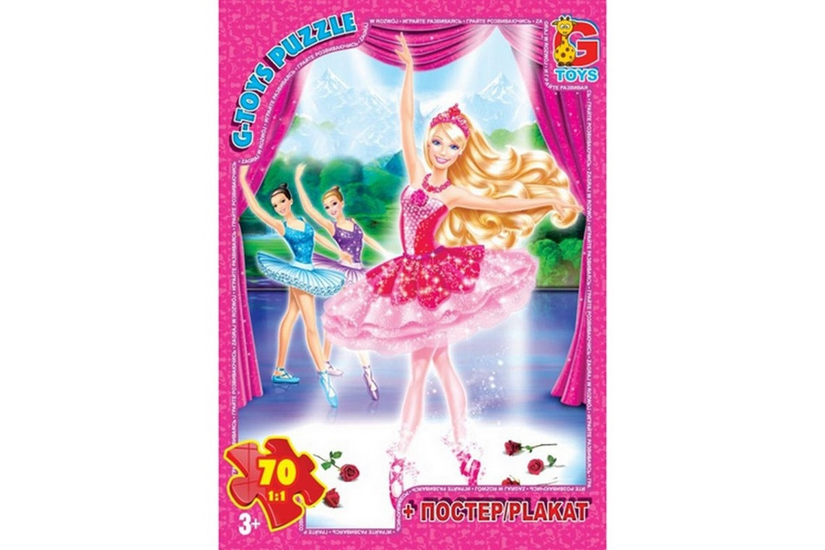 Дитячий пазл "Barbie" BA003 плакат 70 елементів