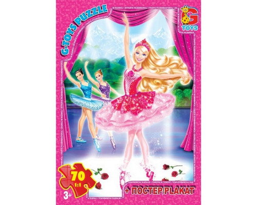 Дитячий пазл "Barbie" BA003 плакат 70 елементів