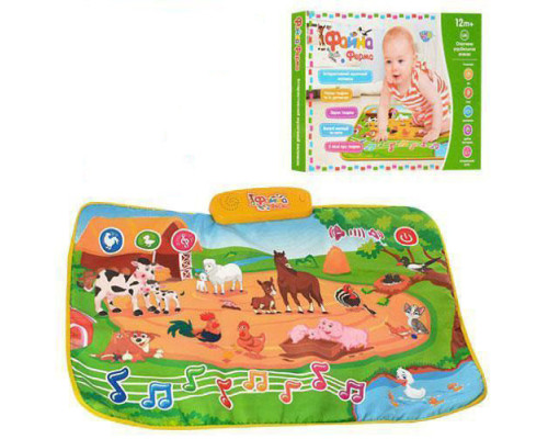 Дитячий розвиваючий килимок Прекрасна ферма M 3455 укр. мовою