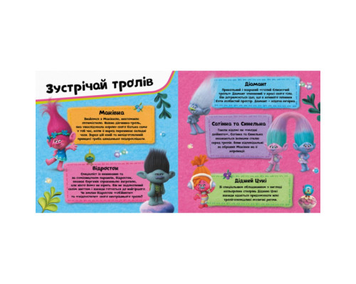 Альбом з наклейками Тролі Ранок 962003 Твій творчий альбом