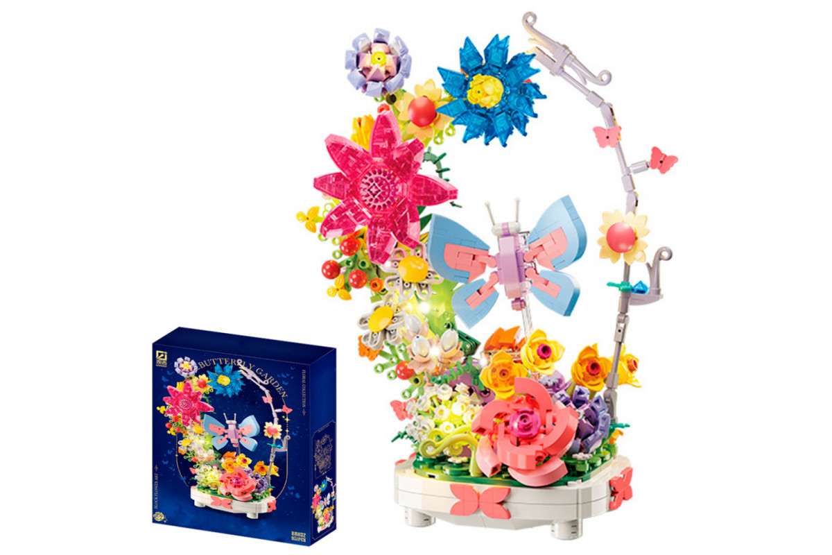 Дитячий конструктор "Butterfly garden" BB032 зі світлом, 914 деталей