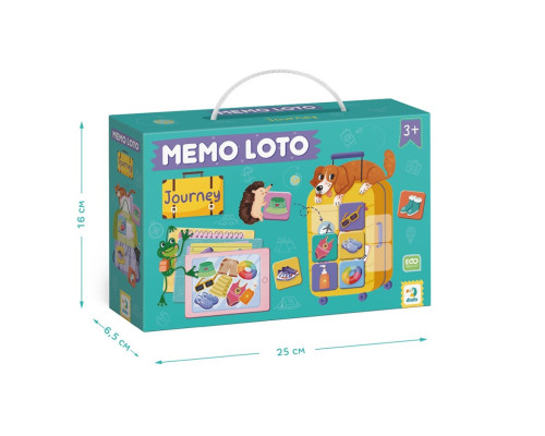 Настільна гра-лото "Збираємось у подорож" 301227, 32 фішки