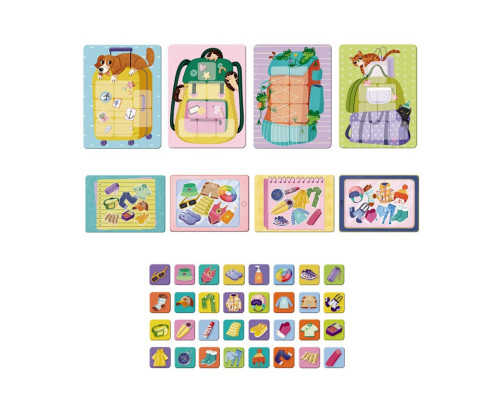 Настільна гра-лото "Збираємось у подорож" 301227, 32 фішки