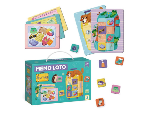 Настільна гра-лото "Збираємось у подорож" 301227, 32 фішки