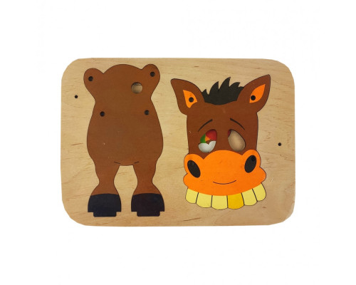 Дитячий конструктор "Конячка" 172216 дерев'яний