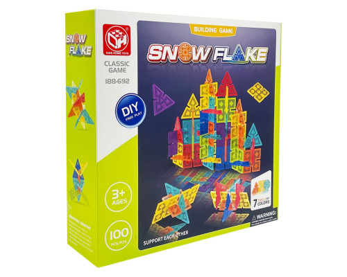 Дитячий набір конструктора "Snow Flake" 188-692, 100 деталей
