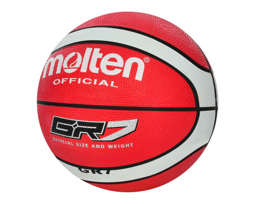 М'яч баскетбольний MS 3456(Red) діаметр 25,3 см, розмір 7, гума, 540-560 г, 12 панелей