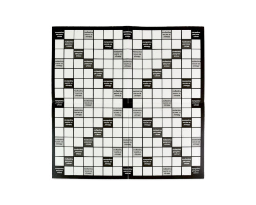 Настольная игра "Эрудит черно-белый" 30640 игровое поле, набор букв