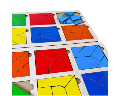 Развивающие детские Квадраты Никитина Ubumblebees (ПСД207) PSD207, 3 уровень