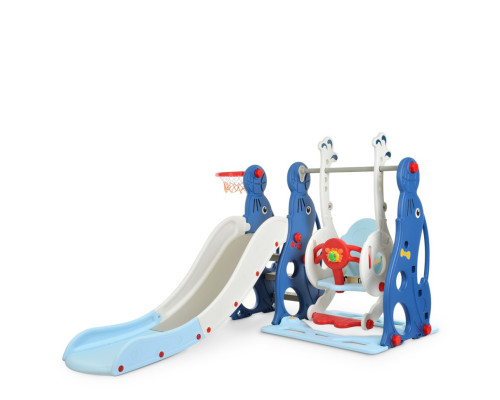 Дитяча гірка-гойдалка WM19020-4 кільце баскетбольне