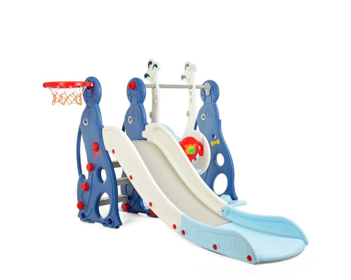 Дитяча гірка-гойдалка WM19020-4 кільце баскетбольне