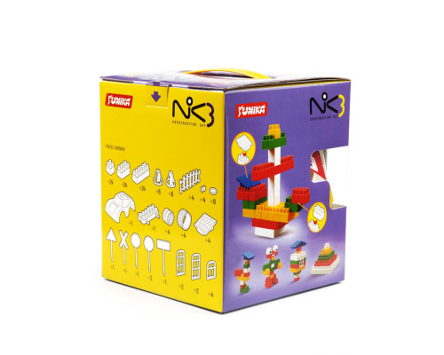 Конструктор дитячий "NIK-3" 71535, 128 великих деталей
