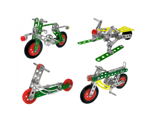 Дитячий Конструктор металевий "Мототранспорт"ТехноК 1394TXK, 198 деталей