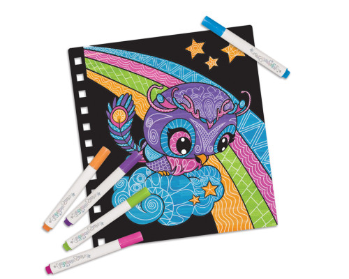 Набор для творчества Раскраска: Узоры на бархате Nebulous Stars 11026, 5 мини маркеров