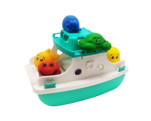 Набір для ванної "Паром" ТехноК 7938TXK, 6 тварин Бірюзовий