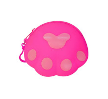 Детский кошелек-брелок «Лапка» C44413, 14 х 12 х 2 см Розовый