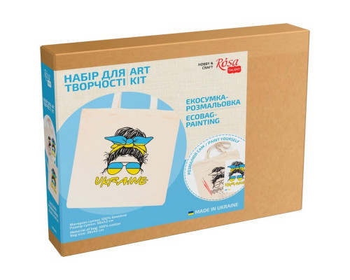 Набір для творчості екосумка-розмальовка "Ukraine" N0003602, 38х42 см