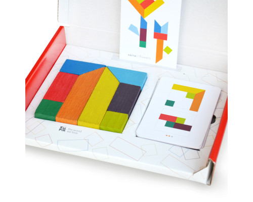 Деревянная головоломка "Танграм 8"  Igroteco 900446, 8 элементов