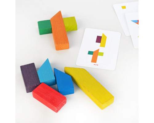 Деревянная головоломка "Танграм 8"  Igroteco 900446, 8 элементов