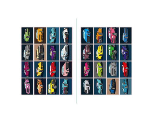 Дитяча розмальовка зі стікерами "Автопарк" CB26, 16 сторінок