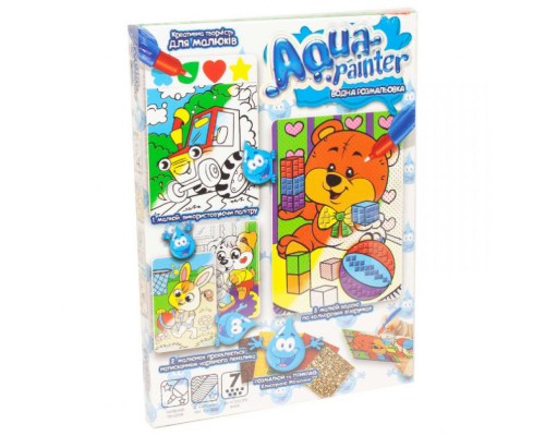 Набор креативного творчества AQP-01 "Aqua Painter" Медвеженок с кубиками
