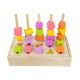 Детская деревянная игрушка "Пирамидка-сортер" C9407, 8 карточек