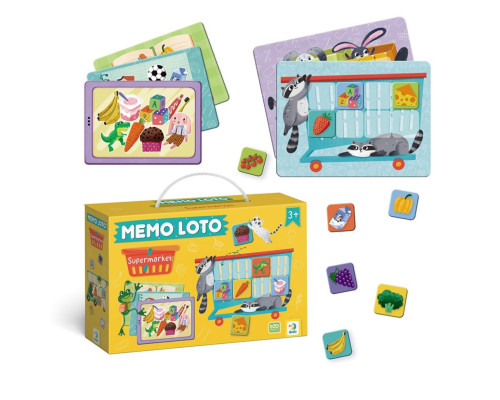 Настільна гра-лото "Супермаркет" 301228, 32 фішки