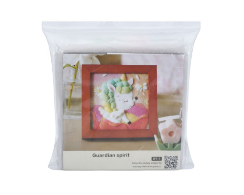 Набір для творчості "Казковий єдиноріг" YG0251N валяння картини, 18х18 см