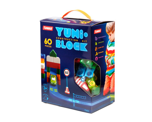Конструктор дитячий "YUNI-BLOK" 71412, 60 великих деталей