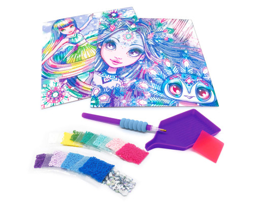 Набор для творчества с алмазной мозаикой Морозное сияние Nebulous Stars 11126 с аппликатором-ручкой