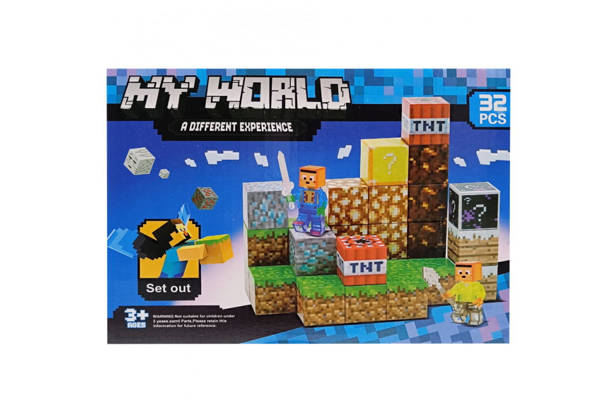 Дитячий магнітний конструктор "MINECRAFT" SX32, 32 деталі